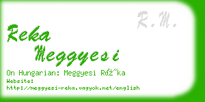 reka meggyesi business card